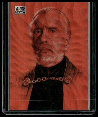 COUNT DOOKU 2024 Topps Star Wars Galaxy Wave Refractor #/99 - Image 1 of 2