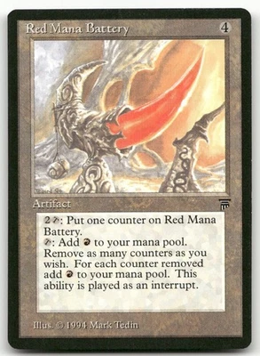 Red Mana Battery (NM) Legends LEG Magic MTG - Image 1 of 2