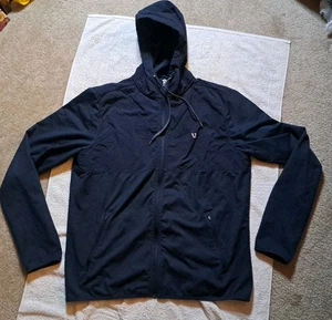 Giacca Performance Vuori Sunday Element Uomo Taglia Large Blu Full Zip con Cappuccio - Foto 1 di 11