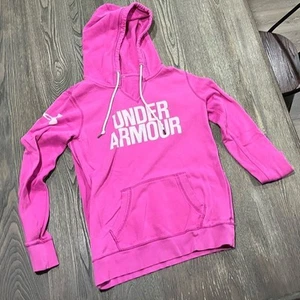 Sudadera con Capucha Under Armour Mujer UA Favorite Polar Pullover Gráfico Logo Rosa Talla S - Imagen 1 de 6