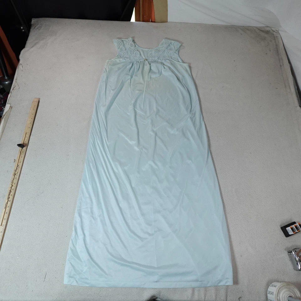 Camisón vintage Shadowline para mujer mediano de encaje sin mangas maxi nailon EE. UU. AÑOS 80 Foto 1 de 4