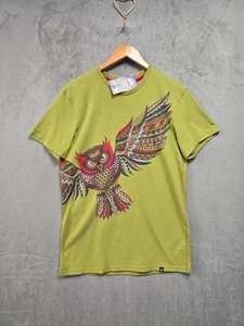 Joe Browns Herren Rundhalsausschnitt Schuhärmel T-Shirt Medium Eulendruck grün neu mit Etikett - Bild 1 von 11