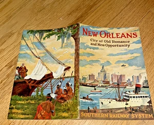 1924 SOUTHERN RAILWAY SYSTEM New Orleans, City of Old Romance & New Opportunity - Bild 1 von 24