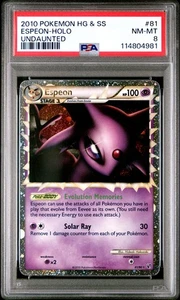 2013 POKEMON UNDAUNTED ESPEON PRIME #81 ULTRA RARE PSA 8 NM #114804981 - Picture 1 of 2