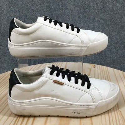 Dr. Scholls Shoes Womens 10M Time Off Sneakers White Faux Leather Lace Up Casual - Image 1 of 4