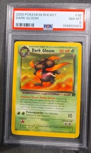 POKEMON CARD DARK GLOOM 36 TEAM ROCKET #36 GRADED PSA 8 VINTAGE WOTC - Picture 1 of 3