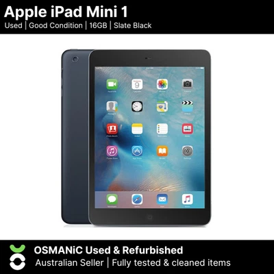 Apple iPad Mini 1st Gen - Good Condition - 16GB - Slate Black (Unlocked) - Image 1 of 4