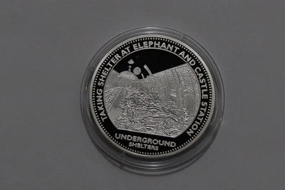 🧭 🇬🇧 UK GB STERLING SILVER 20.4 Gr PROOF UNDERGROUND SHELTERS 2008 B78... - Photo 1/4