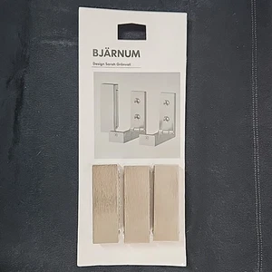 Ikea Bjarnum Folding Hooks Set of 3 Brushed Aluminum 601.525.90 Modern 2008 NEW - Picture 1 of 10