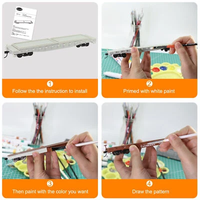 Evemodel HO Scale 1:87 Flat Car Blank Unassembled Model Railway Wagon C8741JJ - Image 1 of 4