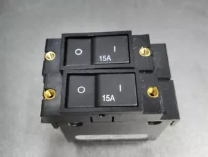(2) CARLING TECH - A21-X0-13-926-xA1-E - 15A A-Series Raised Rocker Breaker - Picture 1 of 4