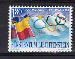 Liechtenstein 1994 Yvert 1023 C.O.I. Centenario MNH VF - Foto 1 di 1