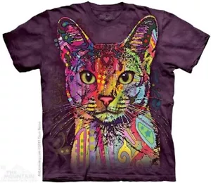T-Shirt Katzen Kätzchen abessinisch russisch Katze Regenbogen magisch süß miauen S-2X - Bild 1 von 4