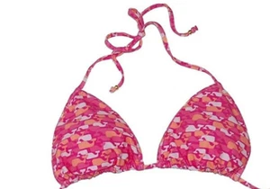 Cuerda con estampado de contorno de ballena triángulo Vineyard Vines SOLO PARTE SUPERIOR rosa talla M 0810 - Imagen 1 de 1