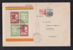 1937.- VINEBRE (TARRAGONA) A BÉLGICA.  - Imagen 1 de 2