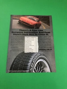 MAZDA RX-7 RX 7 GENERAL TIRE ORIGINAL VINTAGE PRINT AD ADVERTISEMENT PRINTED - Bild 1 von 1