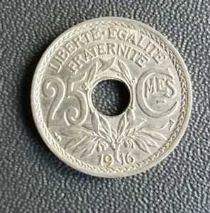 FRANCE - FRANCIA - FRENCH COIN - MONNAIE DE 25 CENTIMES LINDAUER 1916 RARE!!!. - Imagen 1 de 2