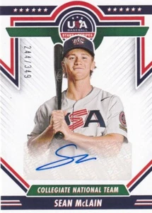 2022 USA Stars & Stripes sean McLain 244/349 Autgraph Auto   PWE - Picture 1 of 2