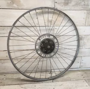 1970er UKAI 27x1 1/4 Chrom Stahl Hinterrad Shimano Naben 128rd 5Sp Freilauf - Bild 1 von 10
