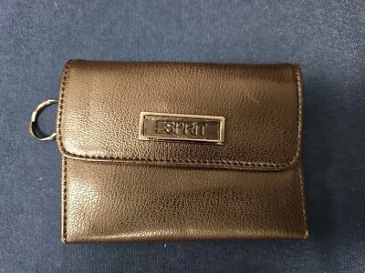Esprit  Wallet  Brown Zip Around Coin Card Holder Key Chain Y2K NWT RARE 🔥 - Image 1 of 4