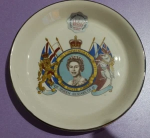 Queen Elizabeth II Silber Jubiläum 51/2" Sovenir Schale von Prinz William Keramik 🆕 - Bild 1 von 6