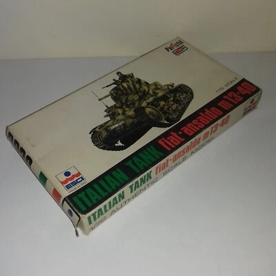 ITALIAN TANK  FIAT ANSALDO M 13/40 KIT 1/72  ESCI/POLISTIL 8030 REGIO ESERCITO - Immagine 1 di 2