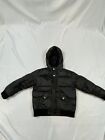 Appaman Boys Black Long Sleeve Rib-Knit Cuffs Puffer Coat Jacket Size 3T