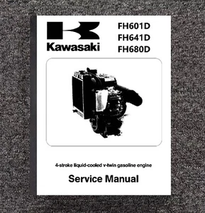 Technical Workshop Repair Manual Fits KAWASAKI FH601D, FH641D & FH680D - Printed - Picture 1 of 20
