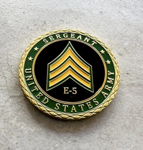 Moneta sfida rango E-5 sergente dell'esercito americano - Foto 1 di 3