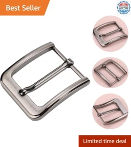 1.5 Inches (38-40 Mm) Belt Buckle Single Prong Square Replacement Buckle for Men - Picture 1 of 9