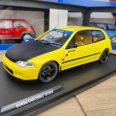 SOLIDO HONDA CIVIC EG6 SPOON VERSIONE GIALLA 1991 1:18 NUOVO SCATOLA S1810402 - Immagine 1 di 4