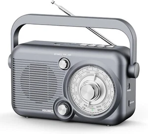 AM FM Radio, Portable Radio Support Battery Operated or AC Power, 5W Speaker wit - Picture 1 of 6