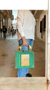 Beez By Scranton Art of Arranging Flowers Tortoiseshell Top Handle Book Bag - Picture 1 of 10