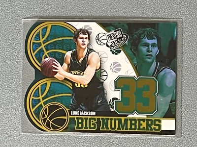 2004 Press Pass Big Numbers Insert Luke Jackson Troquelado Refractor #BN-2 Ducks Foto 1 de 2