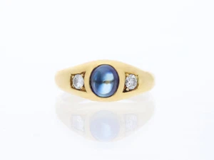 Anillo 1,70 ct. Diamantes brillantes zafiro oro 750 18 quilates joyería detallada - Imagen 1 de 8