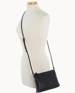 Dooney & Bourke Florentine Rosie Crossbody Shoulder Bag Black/Black - Picture 1 of 12
