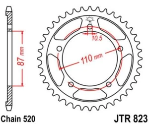 JT Piñón 49 Dientes Paso 520/JTR823.49 JT Sprockets - Imagen 1 de 1
