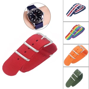 18mm 20mm 22mm Nylon Watch Band Strap Belt Wristband Quick Release Replacement - Picture 1 of 56