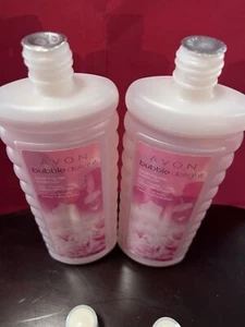 Lotto di 2 Avon Bubble Delight Blushing Kiss Bubble Bath 24FL oz NUOVO - Foto 1 di 3