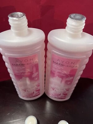 Lote de 2 Avon Bubble Delight Blushing Kiss Bubble Bath 24FL oz NUEVO Foto 1 de 3