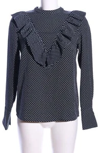 H&M Blusa caída Mujeres Talla EU 36 negro-blanco look casual - Imagen 1 de 5