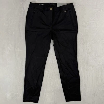 NEW Talbots Dalton Ponte Knit Ankle Pant Size 8 P Mid Rise Black Business Casual - Image 1 of 4