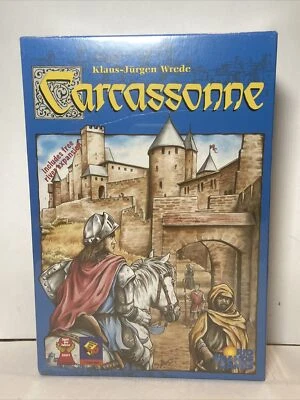 NEW Rio Grande Games Carcassonne Board Game 2000 Germany W/River Expansion - Image 1 of 4
