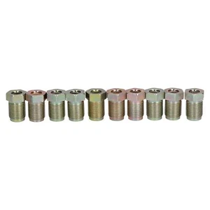 Accesorios de unión de tubo de freno macho de acero 12 mm x 1 mm para tubo de freno de 1/4" o 6 mm 10 piezas - Imagen 1 de 3