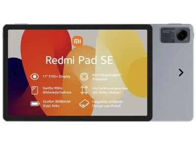 Xiaomi Redmi Pad SE 128GB, 4GB RAM ,Wi-Fi, 11 Zoll - Graphite Grey Brandneu - Bild 1 von 4