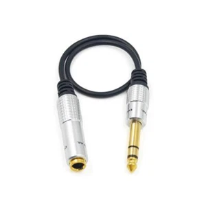 1/4 Inch Extension Cable 6.35mm 1/4" Inch Male To Female Stereo Headphone Guitar - Picture 1 of 6