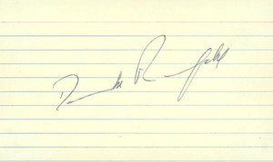 DONALD RUMSFELD - CARD SIGNED