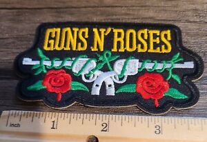 Guns N' Roses (2X4, Patch) embroidered, sew, iron, rock band patch, G N' R, NEW