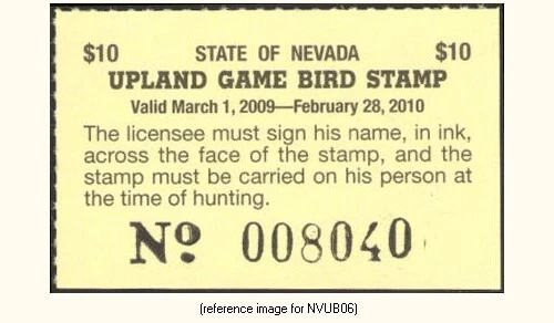 D2K Nevada Upland Game 2009 $10.00 - Image 1 of 1