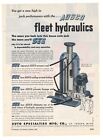 1952 Auto Specialties Ad: AUSCO Fleet Hydraulic Axle Jack - St. Joseph, Michigan